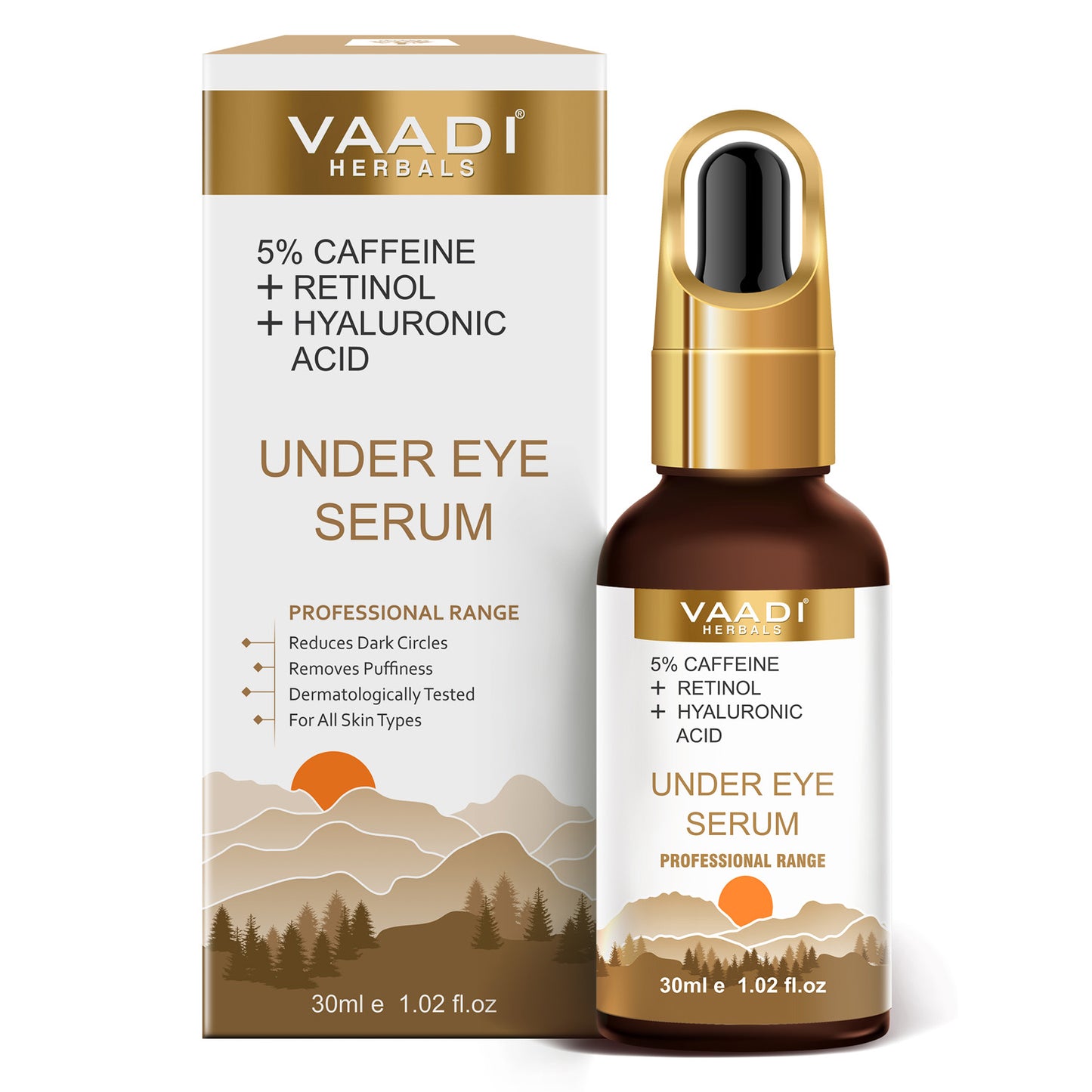 Under Eye Serum With 5% Caffeine & Retinol & Hyaluronic Acid (30 ml/ 1.02 oz)