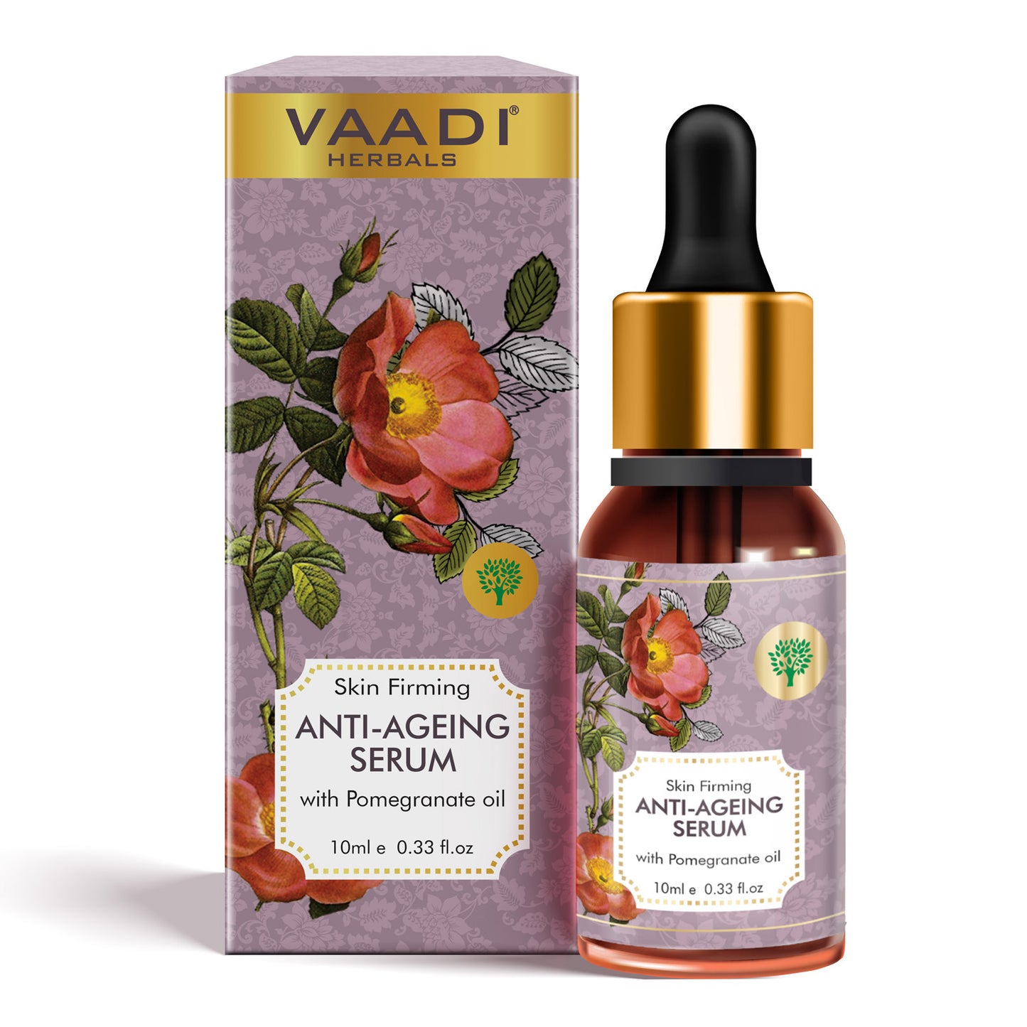 Vitamin E Anti Ageing Serum with Pomegranate Oil - Reduces Fine Lines, Lightens Wrinkles & Brightens Complexion (10 ml/ 0.33 oz)