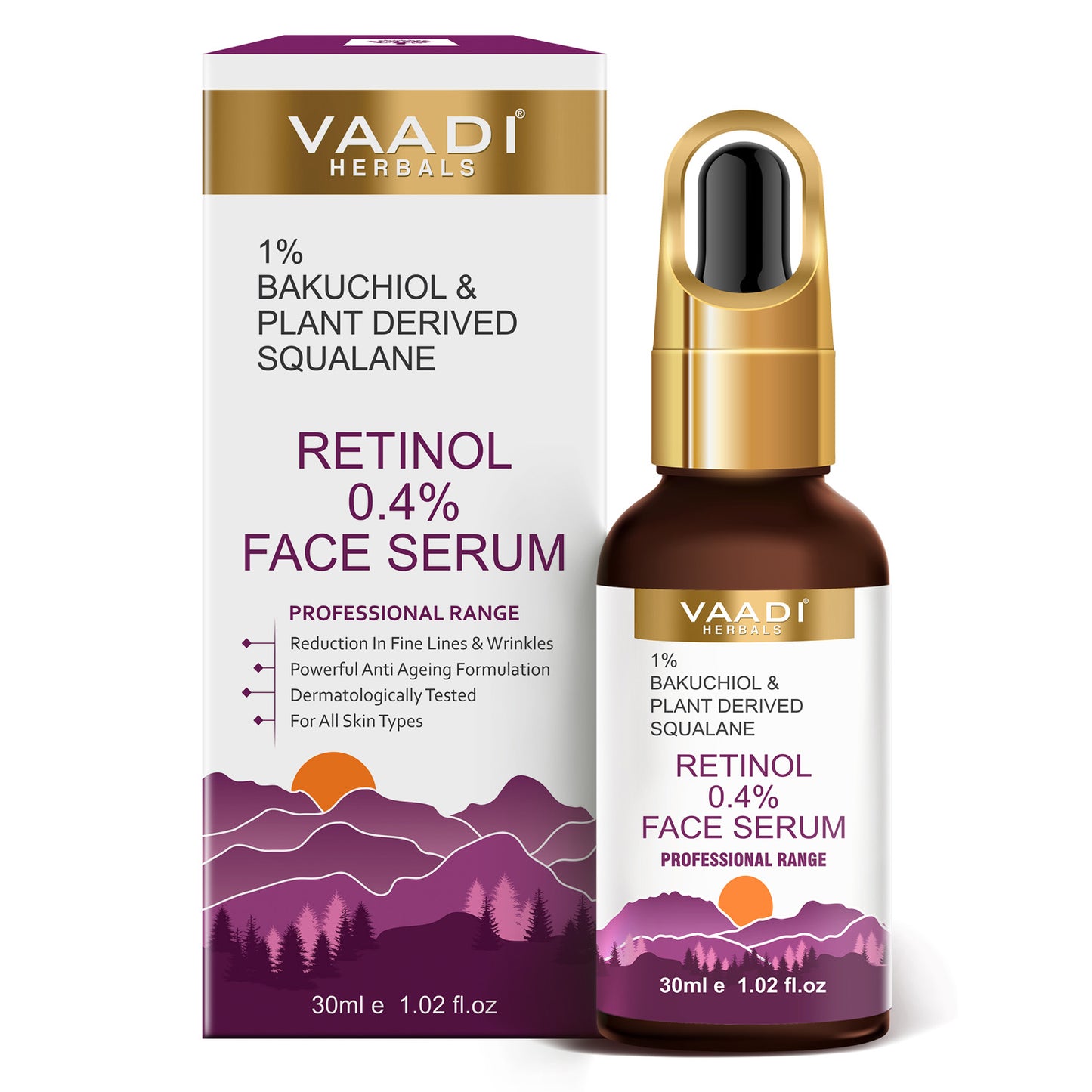 Retinol 0.4% Face Serum With 1% Baluchiol & Plant Derived Squalane (30 ml/ 1.02 oz)