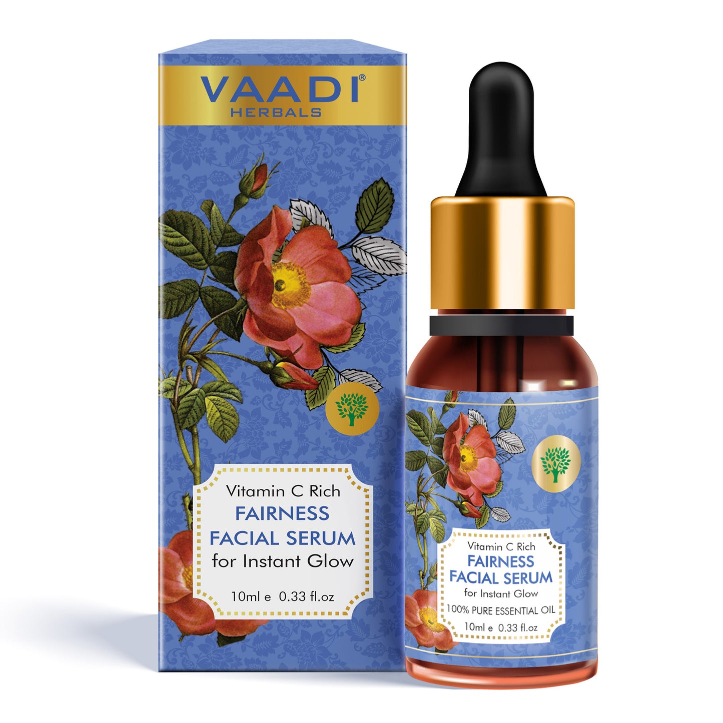 Vitamin C Fairness Facial Serum - Brightens Skin, Lightens Complexion, Protects from Sun Damage (10 ml/ 0.33 oz)