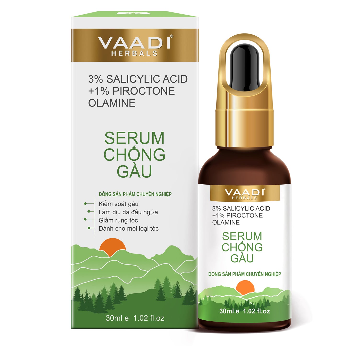 3% SALICYLIC ACID + 1% PIROCTONE OLAMINE CHỐNG GÀU TÓC (30 ml)