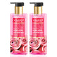 Pack of 2 Insta Glow Pink Rose Face wash with Aloe vera extract ( 2 x 250 ml / 8.5 fl oz)