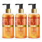 Luxurious Organic Saffron Shower Gel - Skin Lightening Therapy - Reduces Pigmentation Marks (3 x 300 ml / 10.2 fl oz)